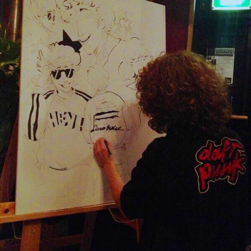 Live drawing illustration by Young Earl Grey
