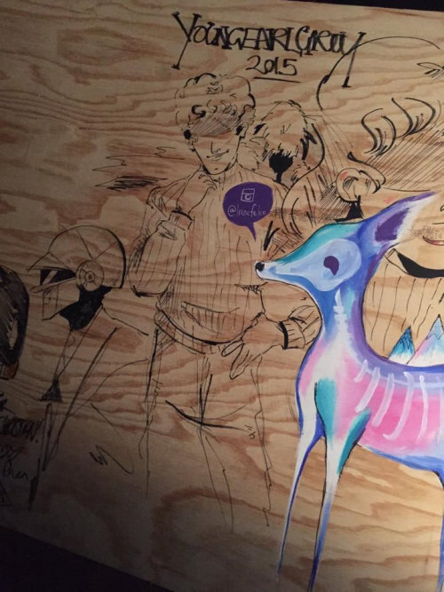 Animal mural painting by Young Earl Grey 