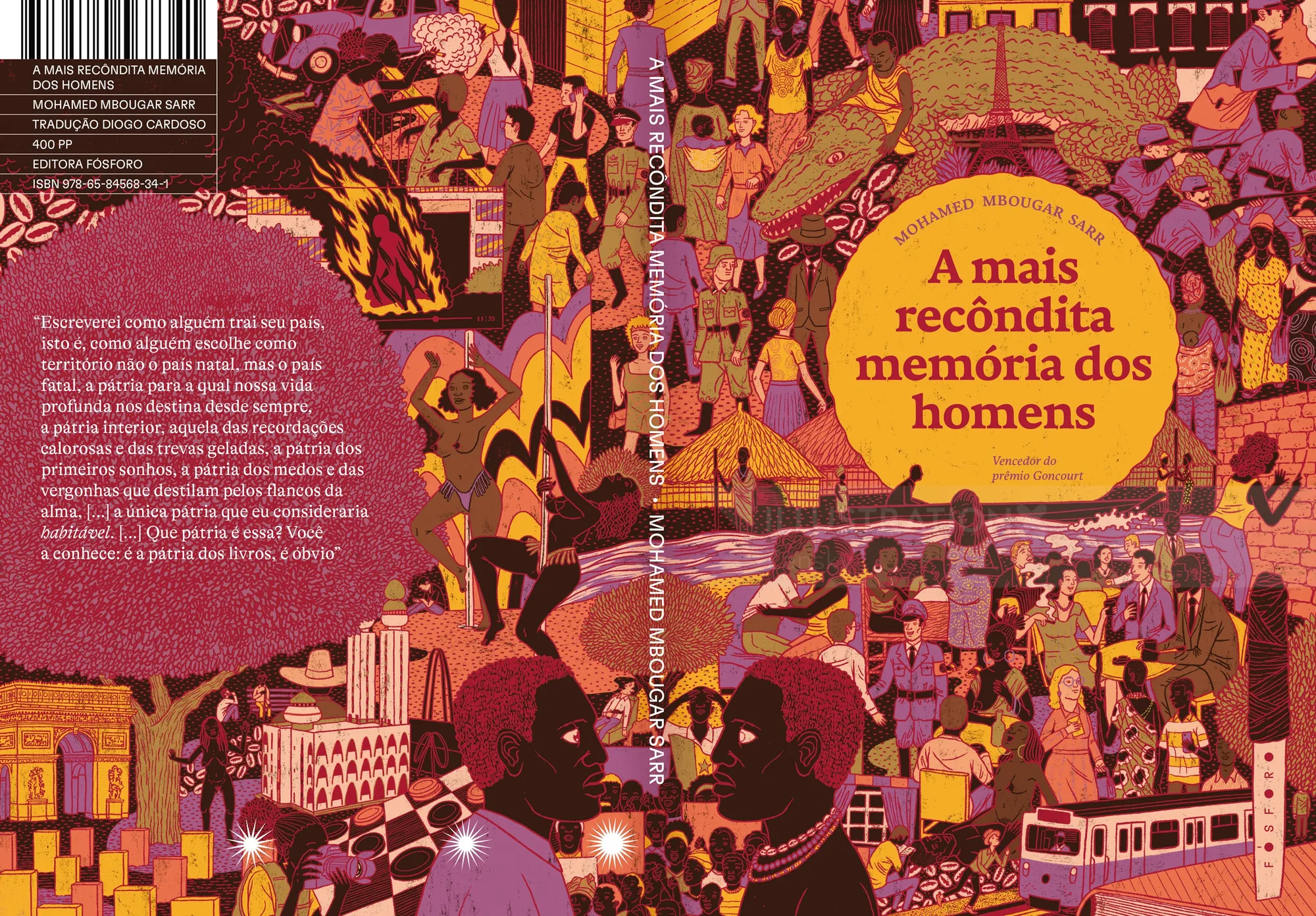 Brazilian Edition Book Jacket: The Most Secret Memory of Men