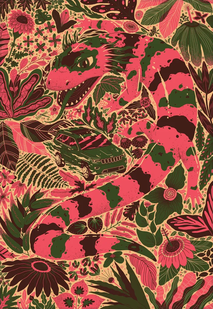 Illustrated Poster Design for Jeep’s 'Easter Eggs' Promo"