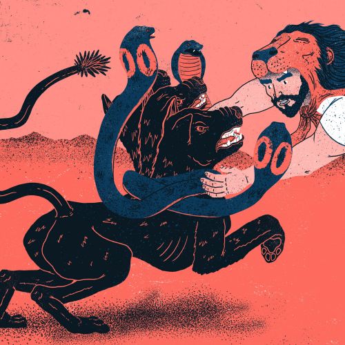 Classical mythology illustration: Hercules’ Twelve Labors reimagined in art