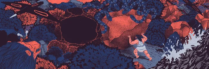Illustration depicting all Twelve Labors of Hercules in detailed form