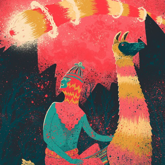 “Fire” album artwork by Bruno Morais