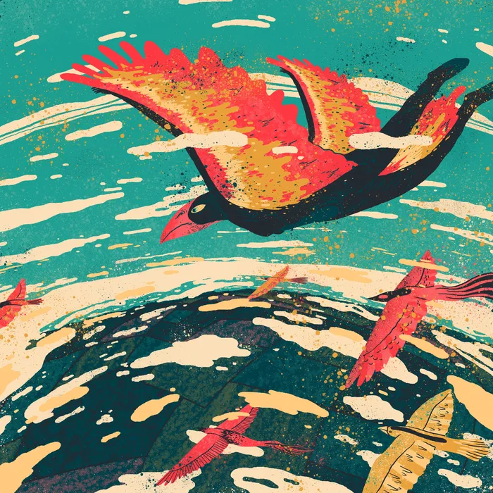 Bruno Morais album art for “Air” with intense colors