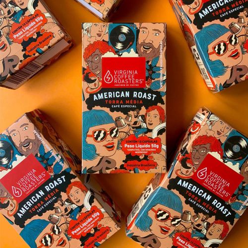 Packaging work for Virginia Coffee Roasters