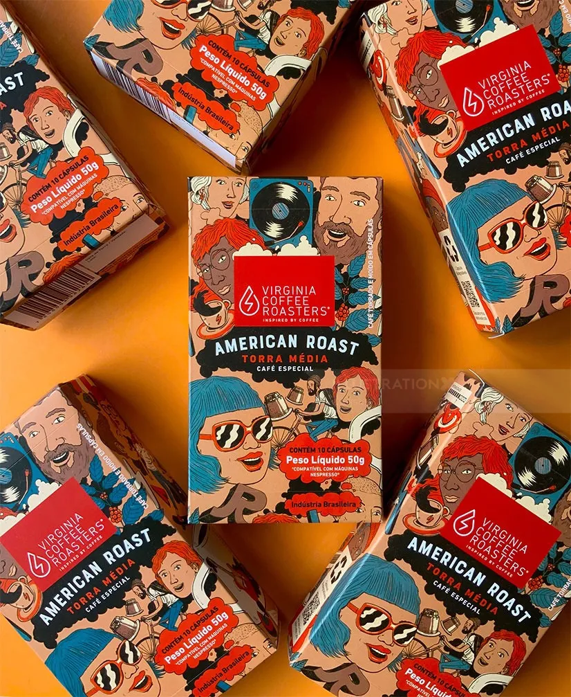 Packaging work for Virginia Coffee Roasters