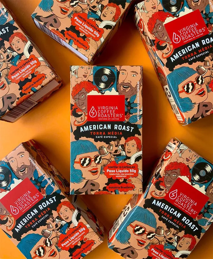Packaging work for Virginia Coffee Roasters