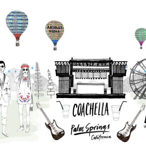 Advertising poster of Coachella Valley Music & Art Festival