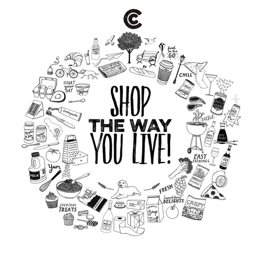 Cost cutter supermarket advertising poster