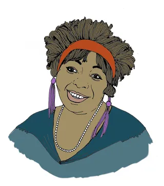 Portraiture of Gertrude “Ma” Rainey was an American singer