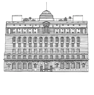 The Ned hotel architectural drawing