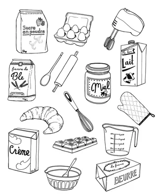 Kitchen products icons