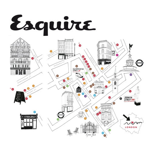 Zoe的Esquire地图插图more Oferrall