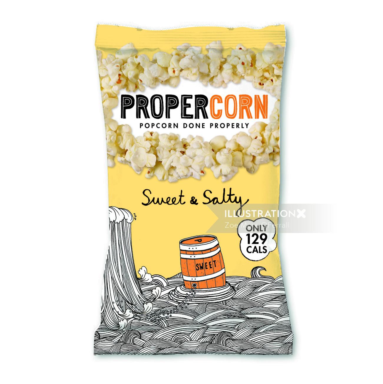Packaging of Proper Corn Sweet & Salty