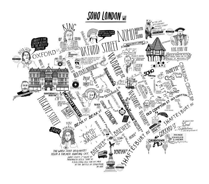 Mapa de Soho London