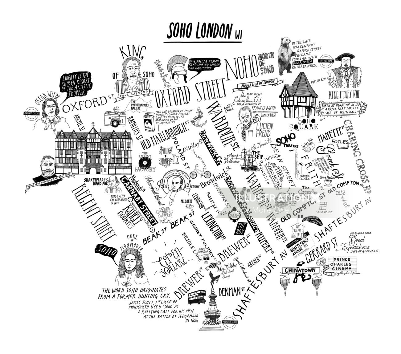 Soho London Map
