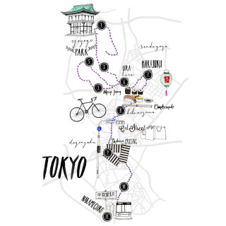 Plan des rues de Tokyo

