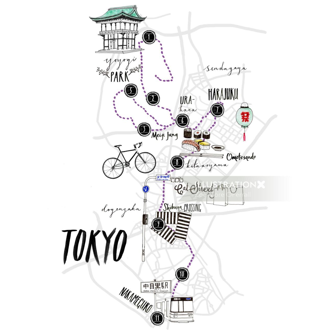 Tokyo Street Map
