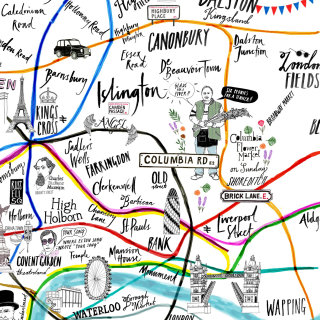 ロンドンのエンターテイメントマップ
