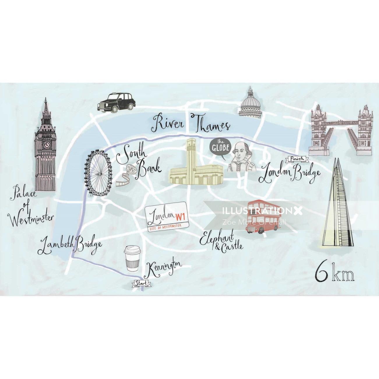 Places & Locations of London City