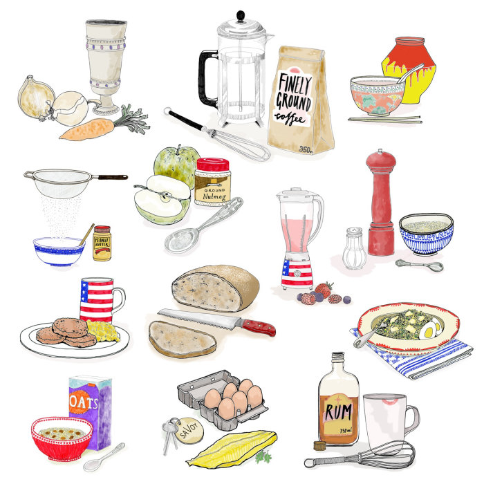 Icons of Food and accessories
