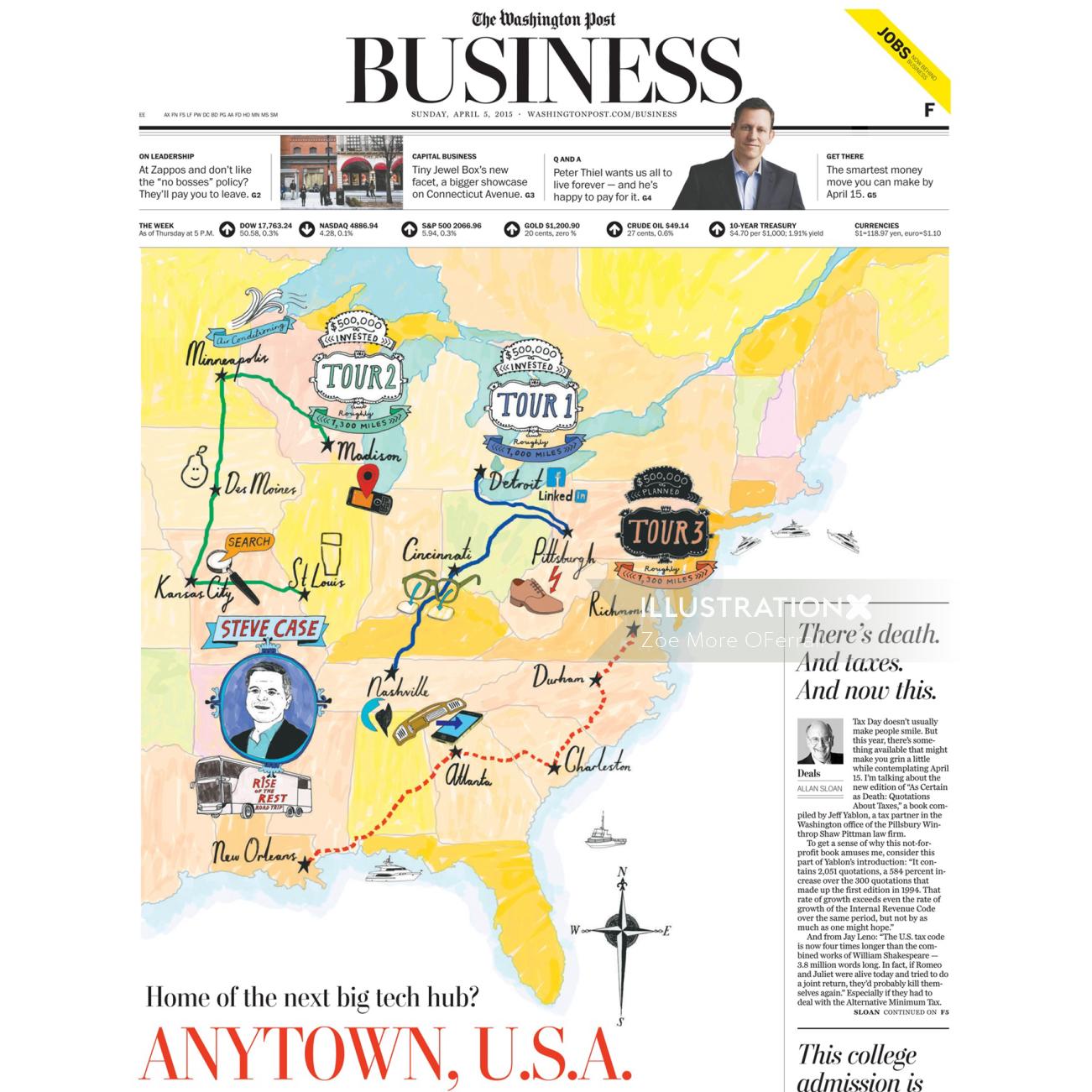 The Washington Post Business paper
