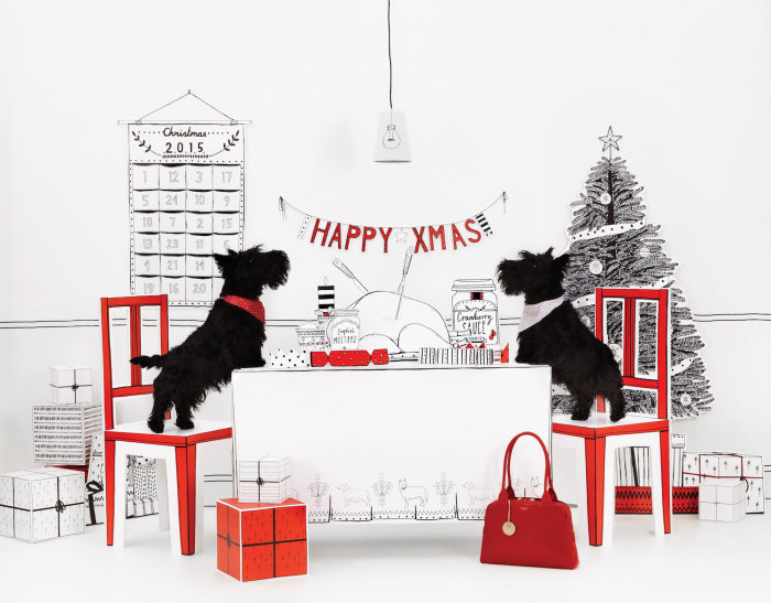 Cães animais comemorando o Natal