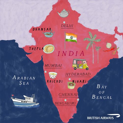 India map illustration