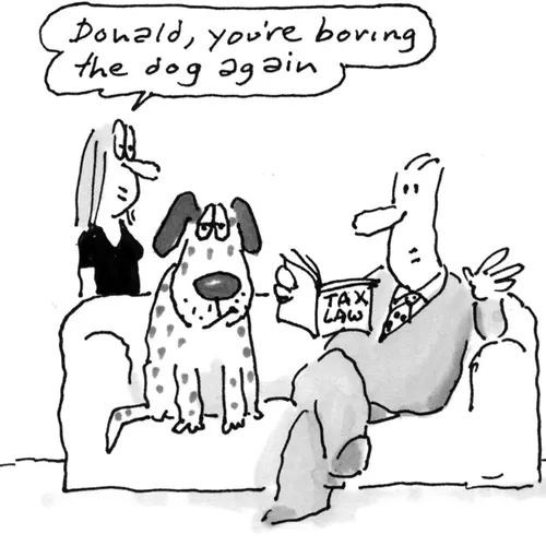 Cartoon couple with dog