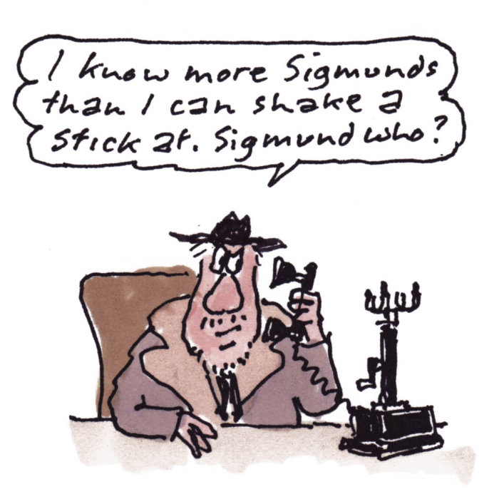 Cartoon Sigmund Freud