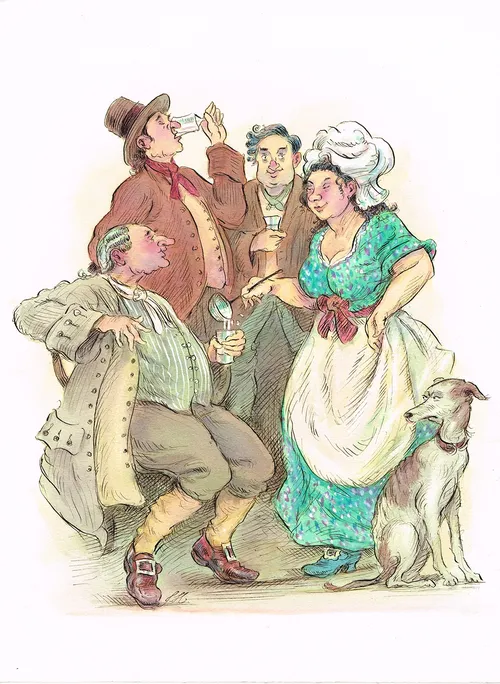 Cartoon & Humour people enjoying