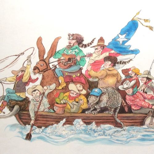 Cartoon & Humour people on boat