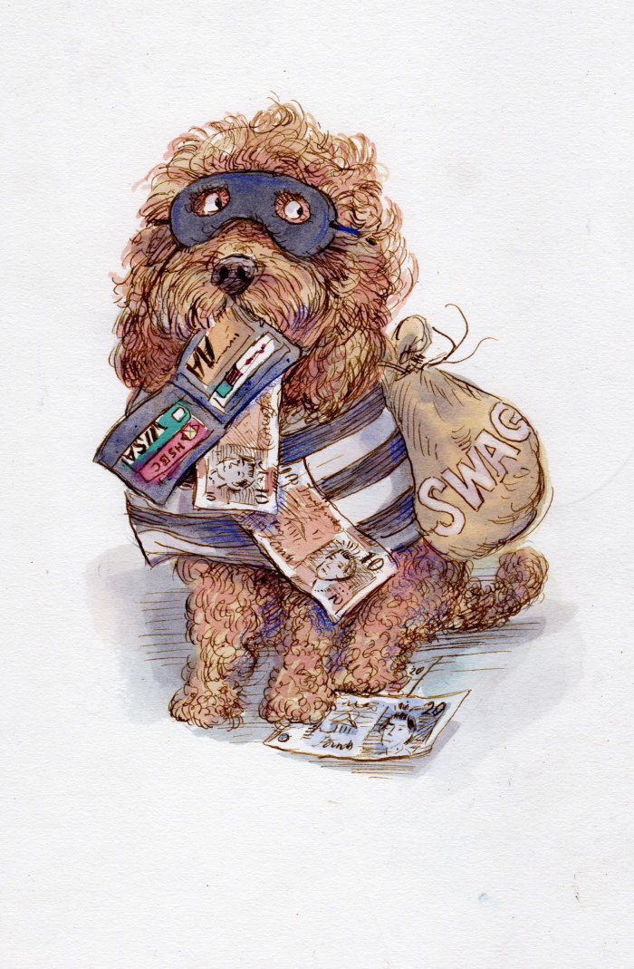 Cartoon & Humour dog thief