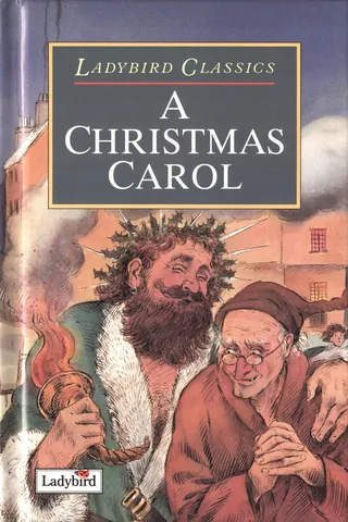 Illustrated cover of A Christmas Carol by John Holder showing two men