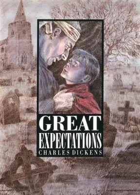 Illustration of a woman and child from Great Expectations by John Holder