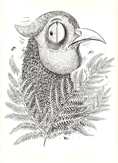 Cartoon & Humour scared bird