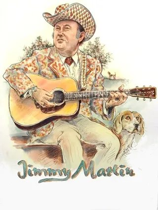 Cartoon & Humour musician with dog