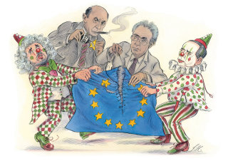 Conception de personnages de clowns européens 