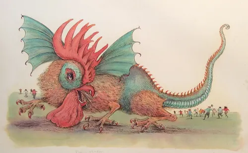 Cartoon & Humour big rooster