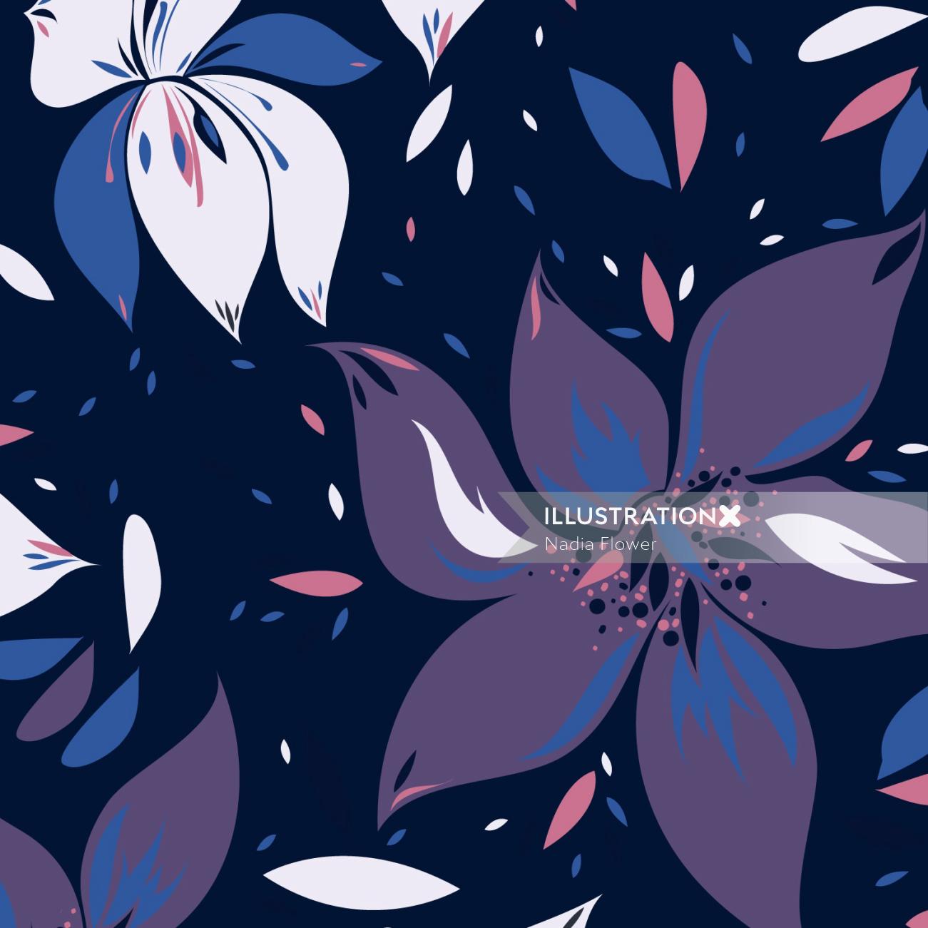 Flower graphic illustration