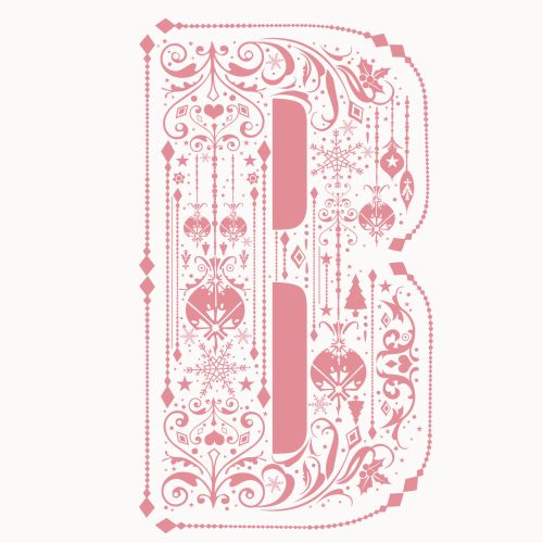 Graphic art of letter B