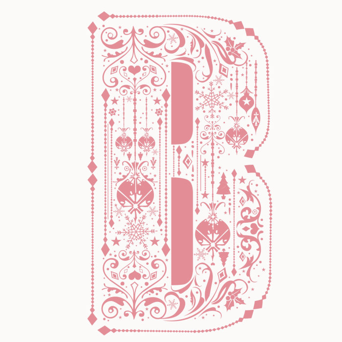 Graphic art of letter B