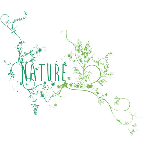 Graphic art Nature lettering