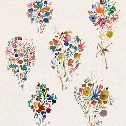 Nadia Flower Watercolor