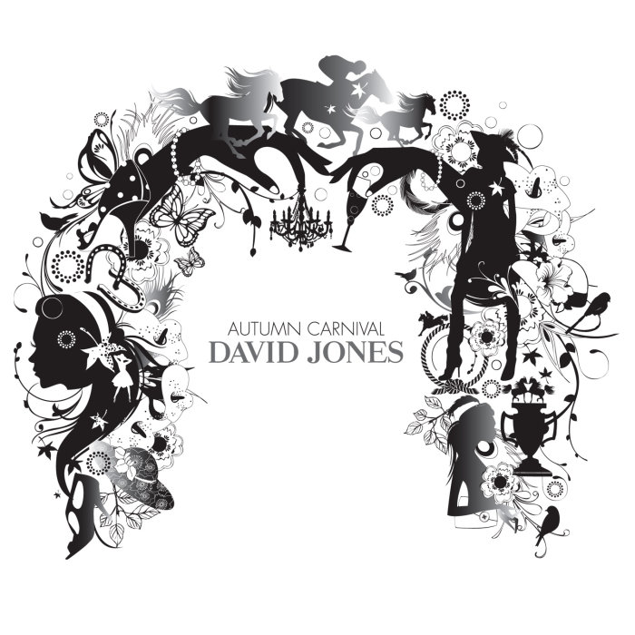 Surreal illustration of david jones sign board