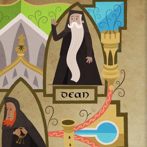 Character design and animation for a permanent exhibition at Durham Cathedral