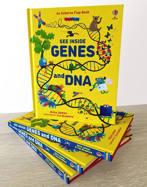 "See Inside Genes and DNA" book cover design