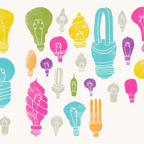 light bulbs graphic illustration 