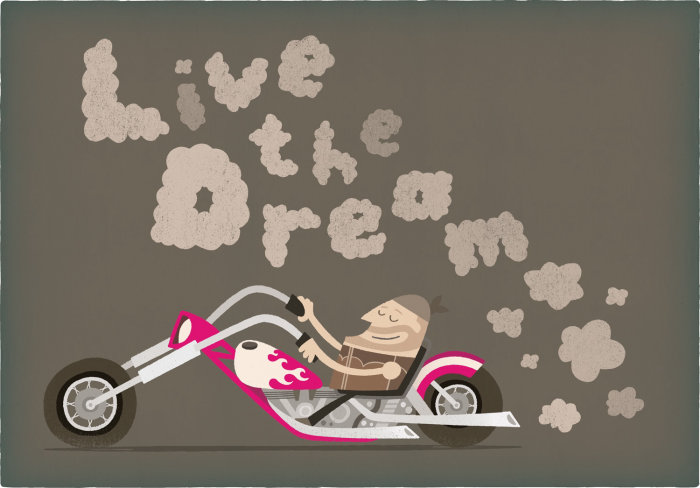 Cartoon & Humor Live the dream
