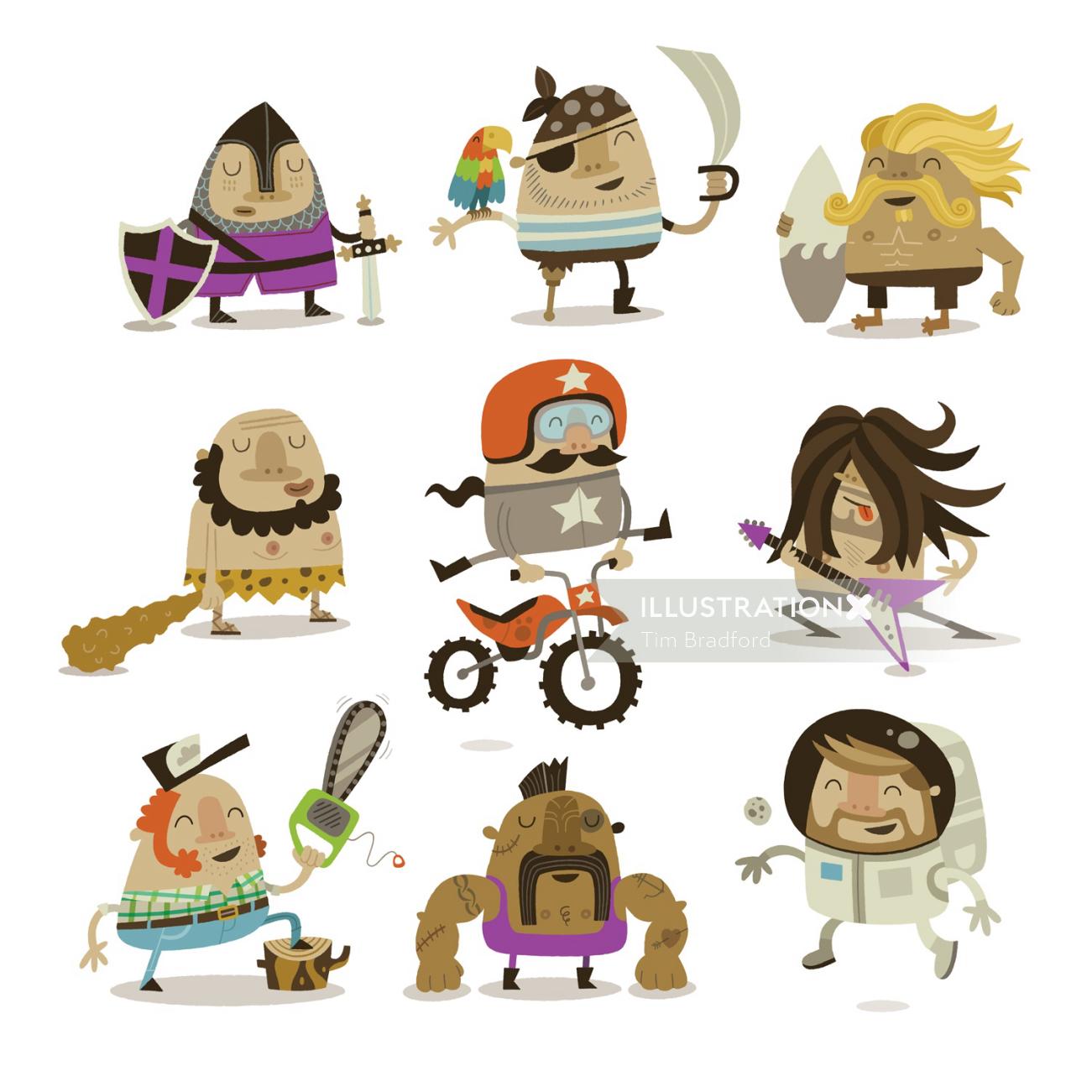 People character icons

